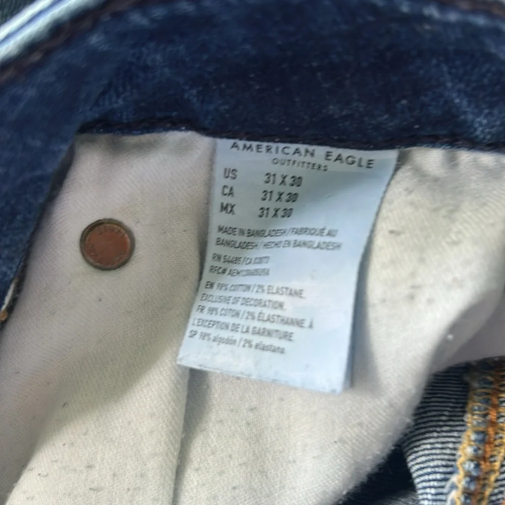 American Eagle Outfitters Blue Slim Jeans Vintage-Inspired